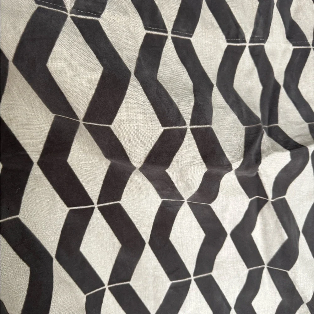 Rare 2011 West Elm Geometric Curtains – Set of 2 Panels